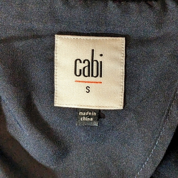 Cabi Carriage Jacket Style# 5658 Navy Blue Button Up Long Line Size Small - Picture 7 of 9
